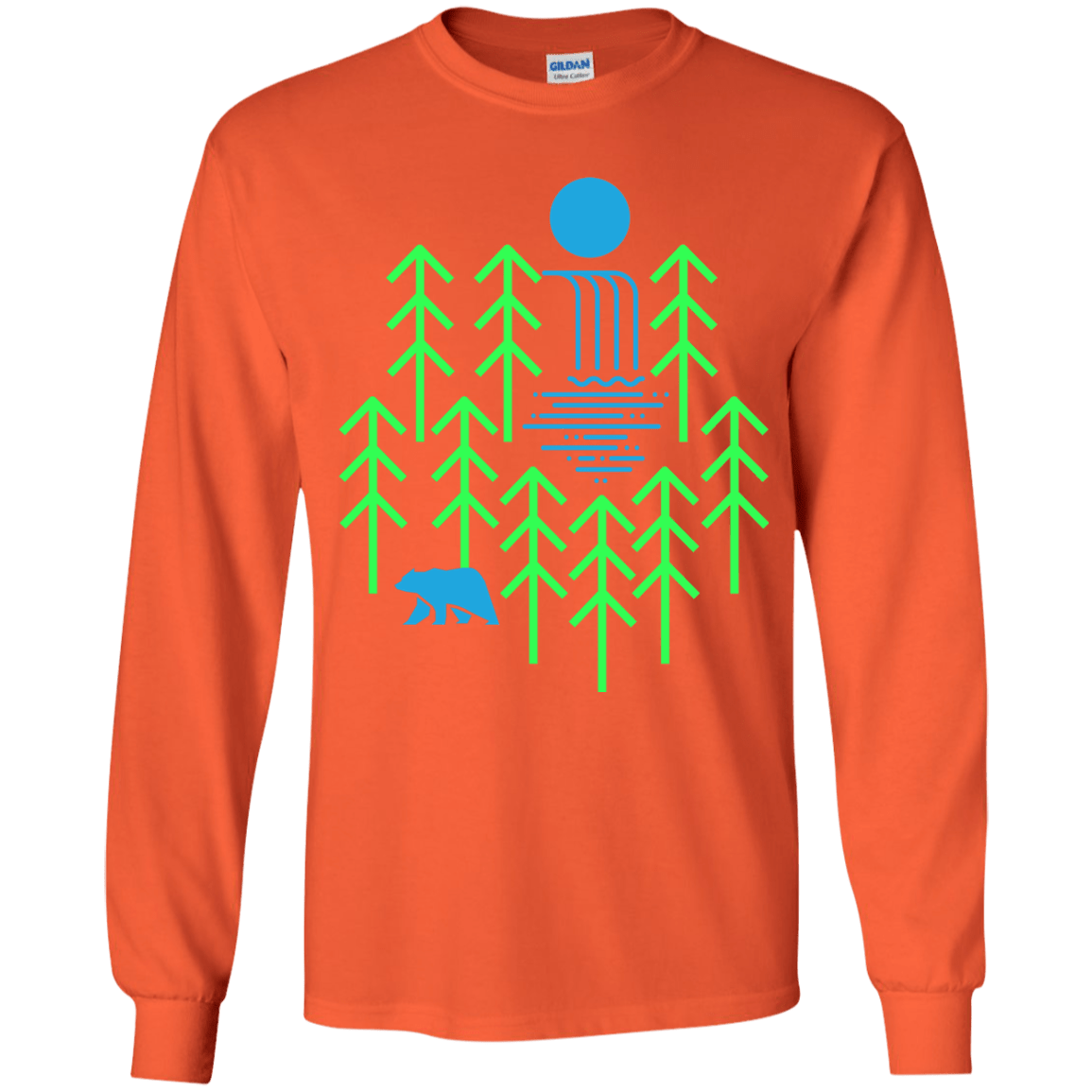Waterfall Lake Youth Long Sleeve T-Shirt