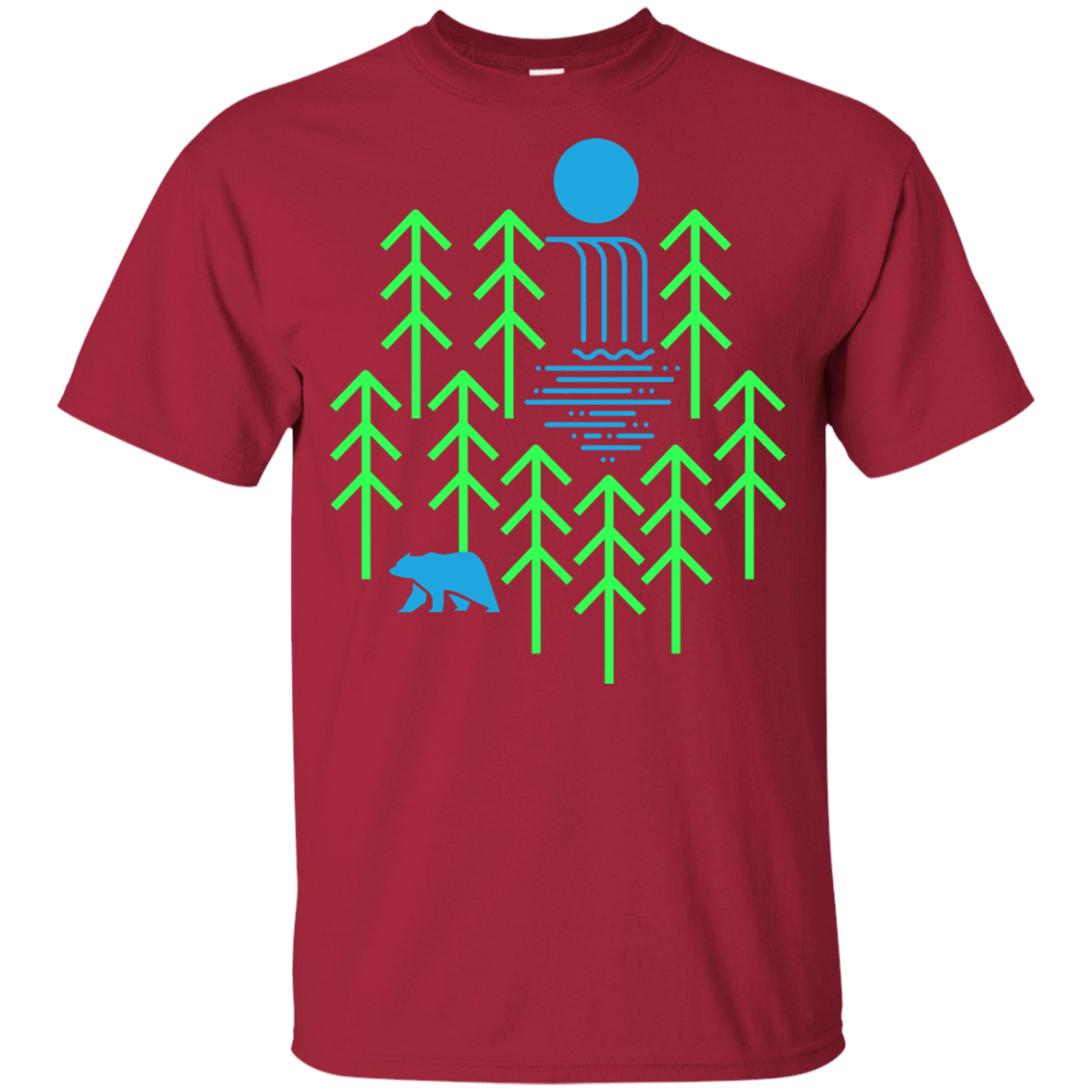 T-Shirts Cardinal / YXS Waterfall Lake Youth T-Shirt