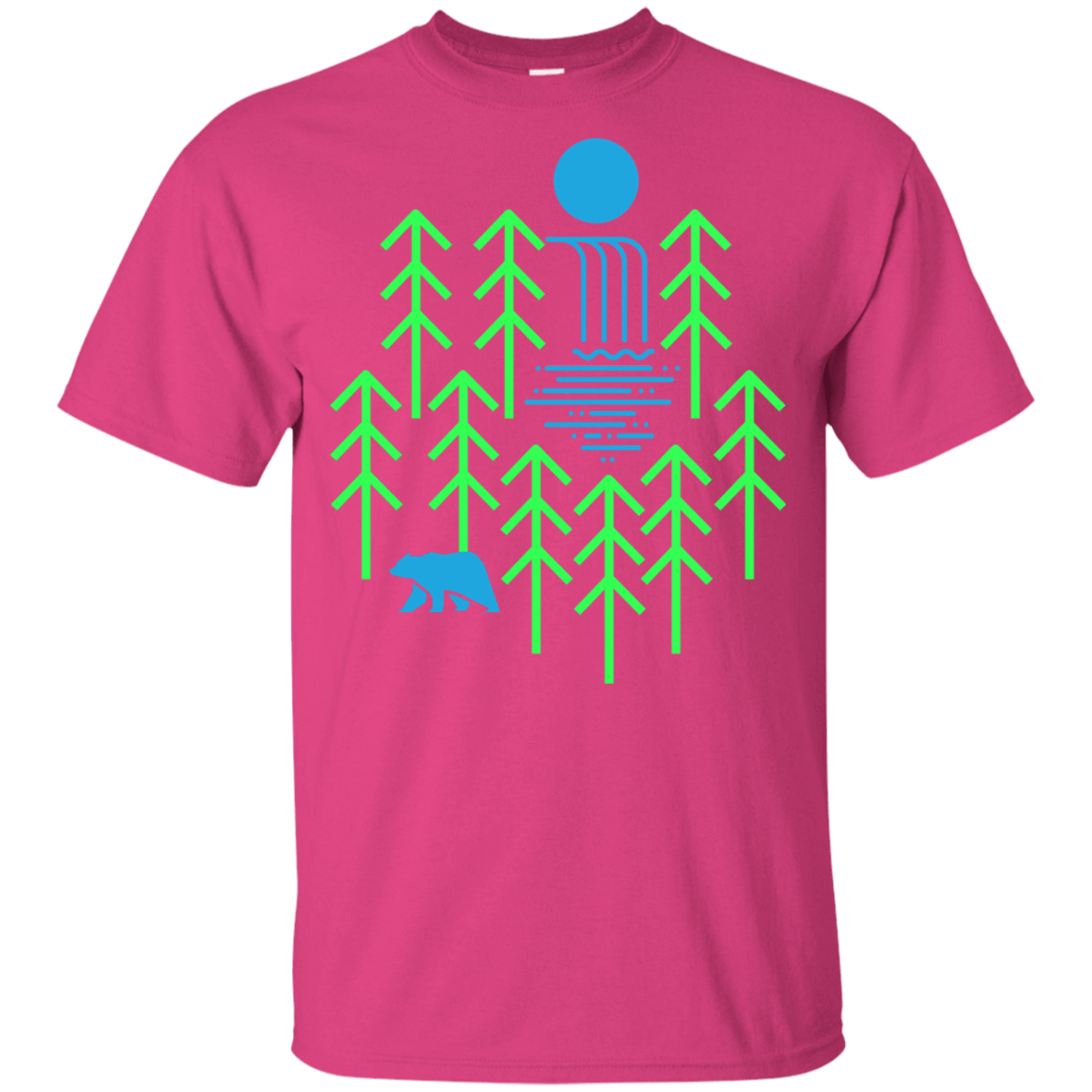 T-Shirts Heliconia / YXS Waterfall Lake Youth T-Shirt