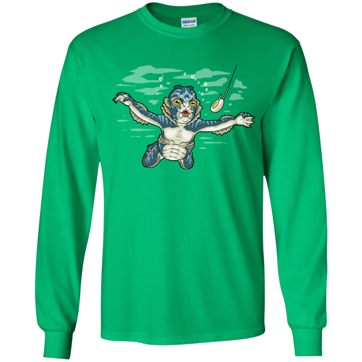 T-Shirts Irish Green / YS Watermind Youth Long Sleeve T-Shirt