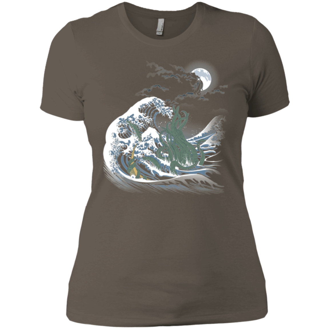 T-Shirts Warm Grey / X-Small Wave Of R'lyeh Women's Premium T-Shirt