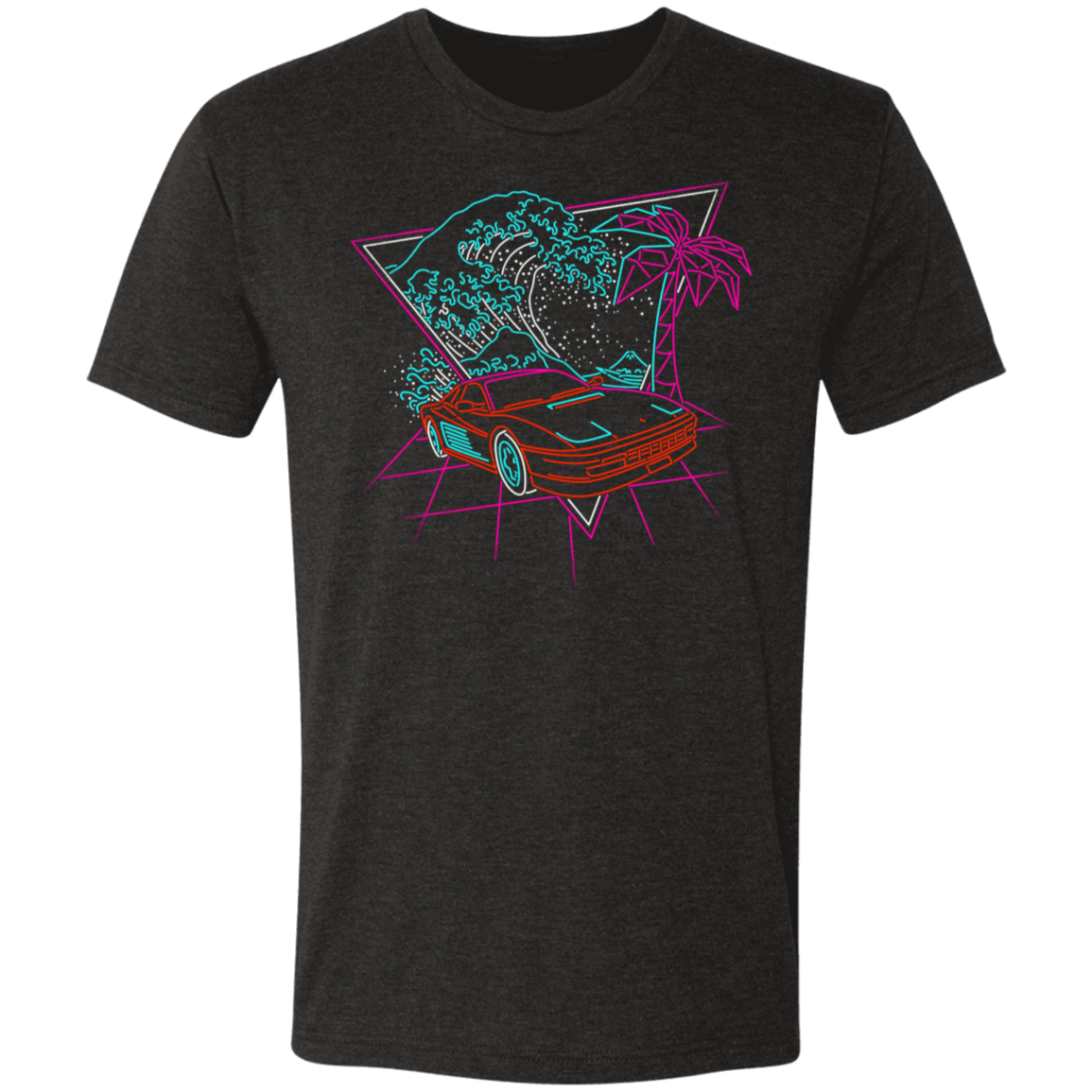 T-Shirts Vintage Black / S Wave Of The 80s Men's Triblend T-Shirt