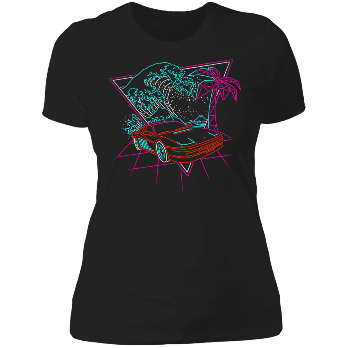 T-Shirts Black / X-Small Wave Of The 80s Women's Premium T-Shirt