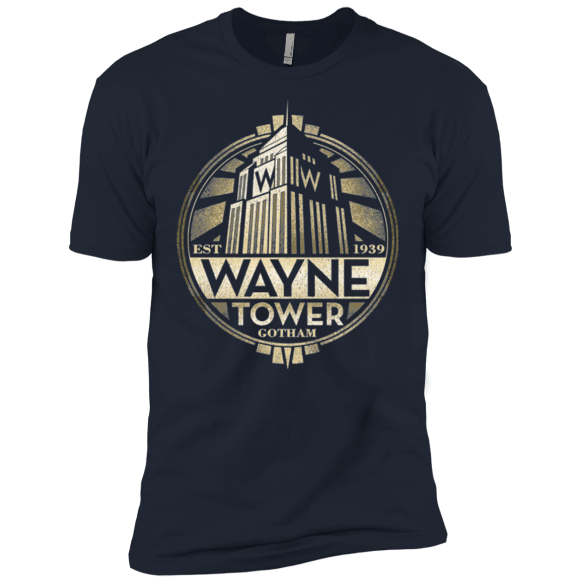 T-Shirts Midnight Navy / X-Small Wayne Tower Men's Premium T-Shirt