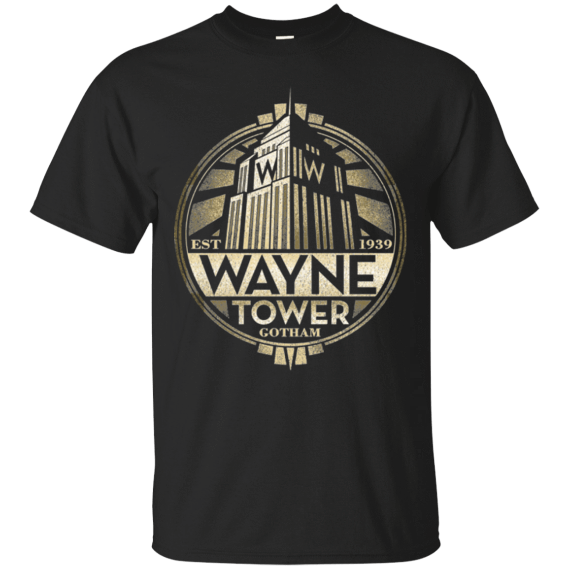 T-Shirts Black / Small Wayne Tower T-Shirt