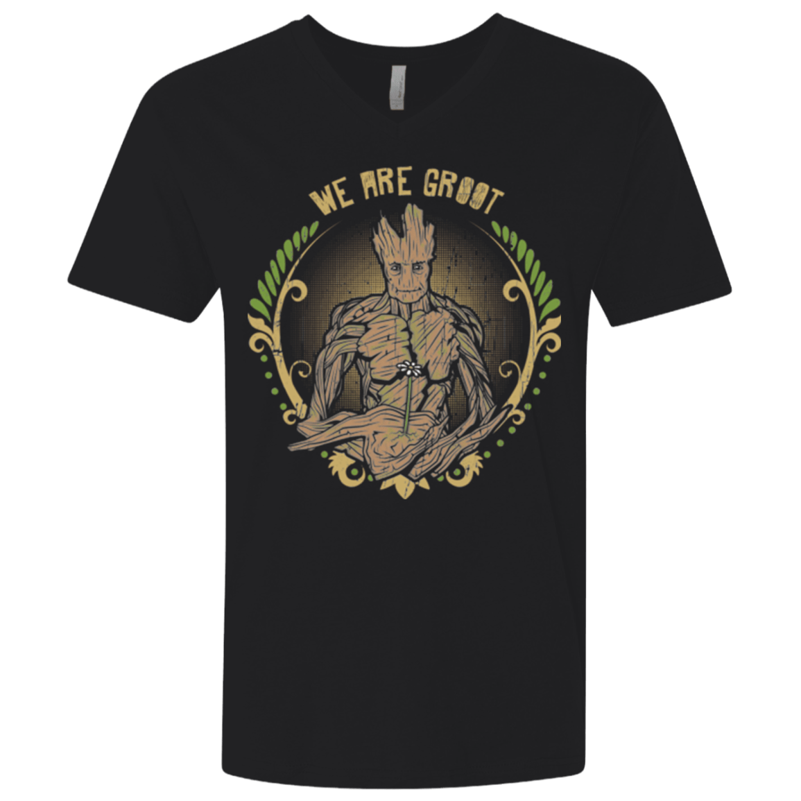 T-Shirts Black / X-Small We are Groot Men's Premium V-Neck