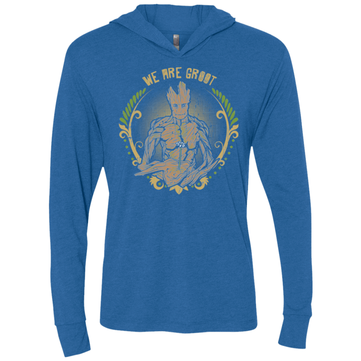 T-Shirts Vintage Royal / X-Small We are Groot Triblend Long Sleeve Hoodie Tee