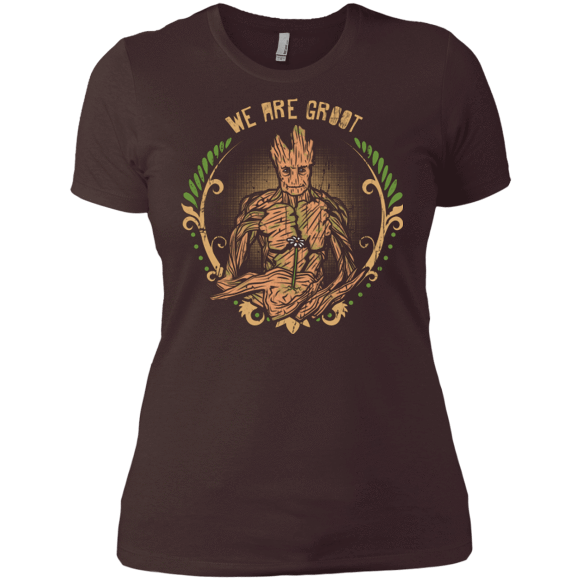 T-Shirts Dark Chocolate / X-Small We are Groot Women's Premium T-Shirt