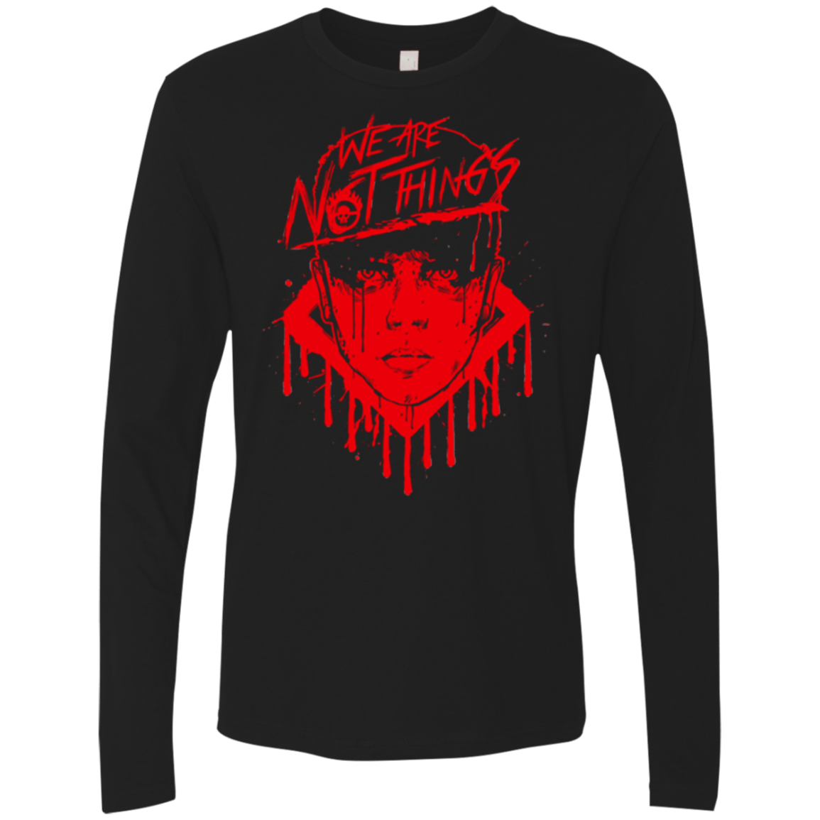 T-Shirts Black / Small We Are Not Things Men's Premium Long Sleeve