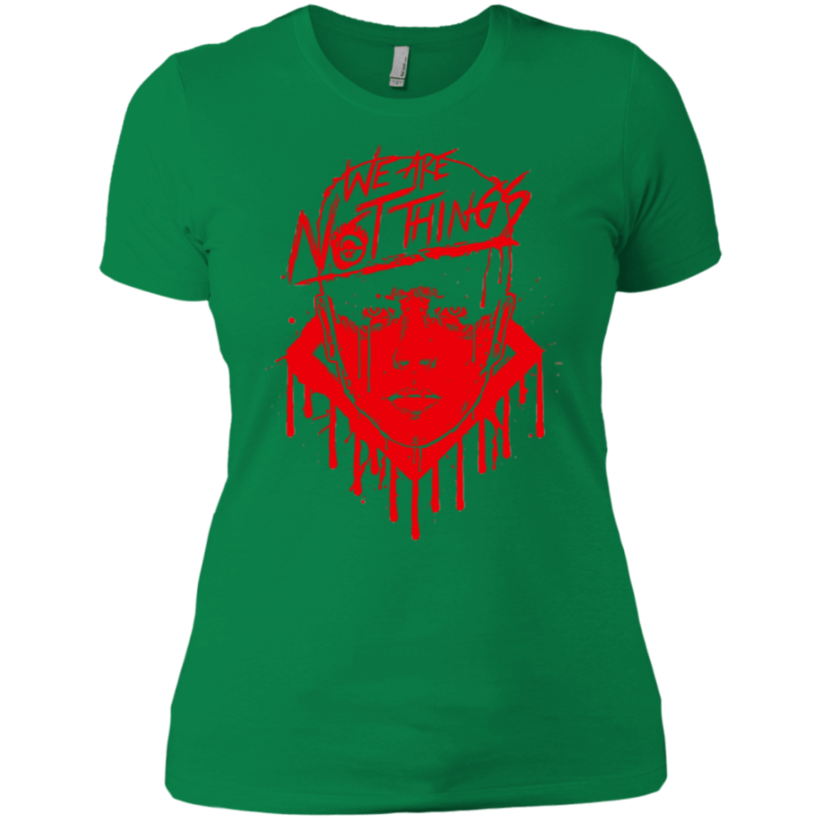 T-Shirts Kelly Green / X-Small We Are Not Things Women's Premium T-Shirt