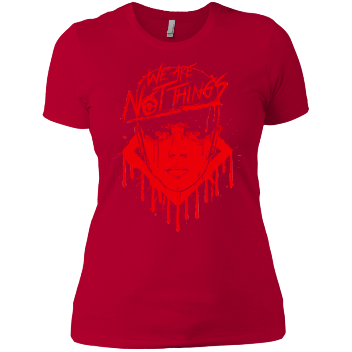 T-Shirts Red / X-Small We Are Not Things Women's Premium T-Shirt