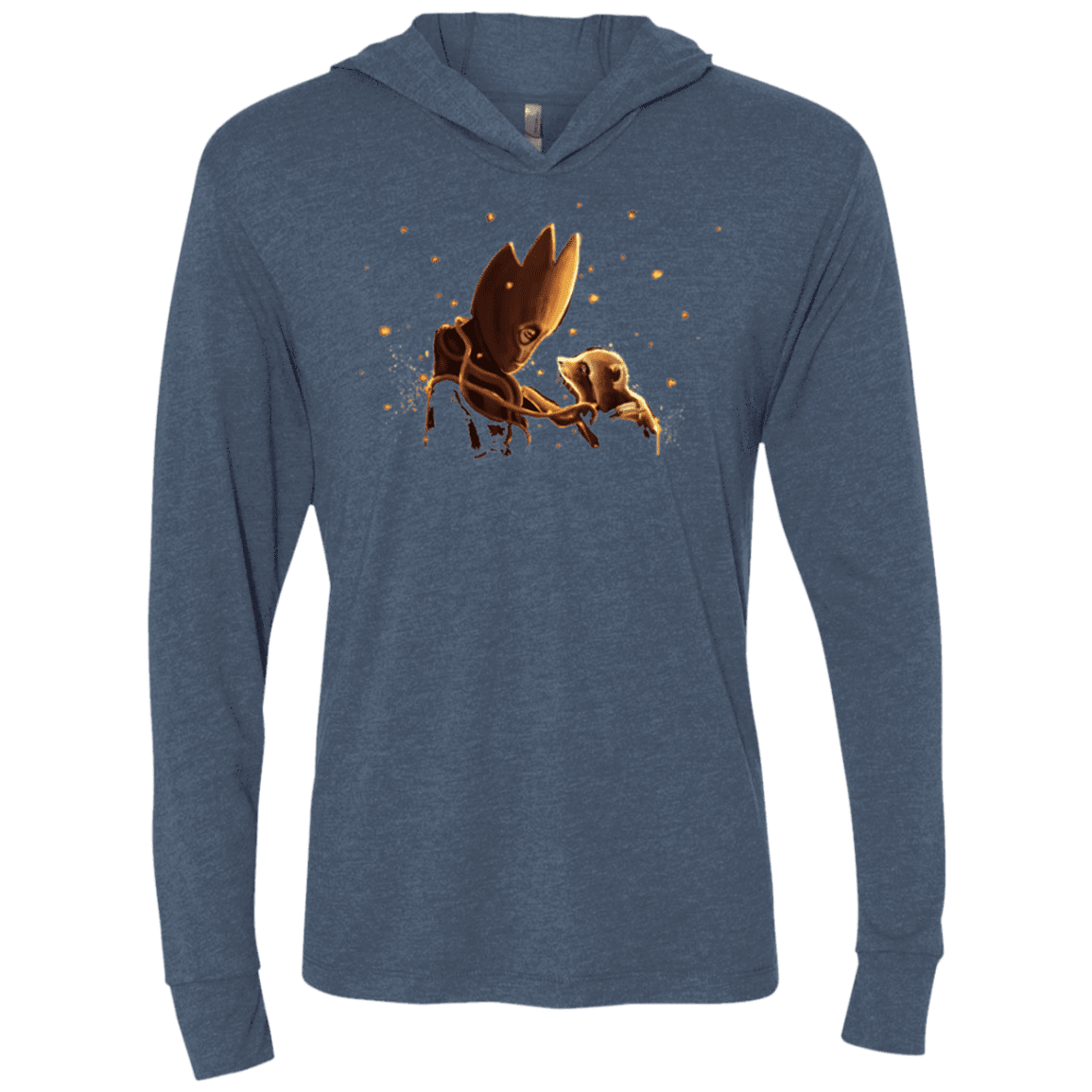 T-Shirts Indigo / X-Small We are Triblend Long Sleeve Hoodie Tee