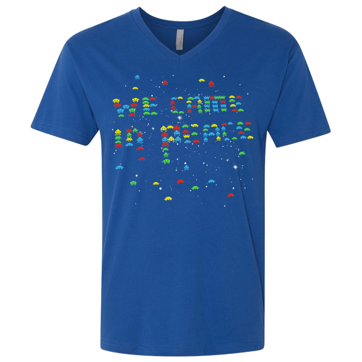 We came in peace Men's Premium V-Neck