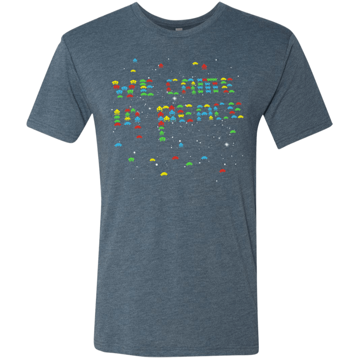T-Shirts Indigo / S We came in peace Men's Triblend T-Shirt