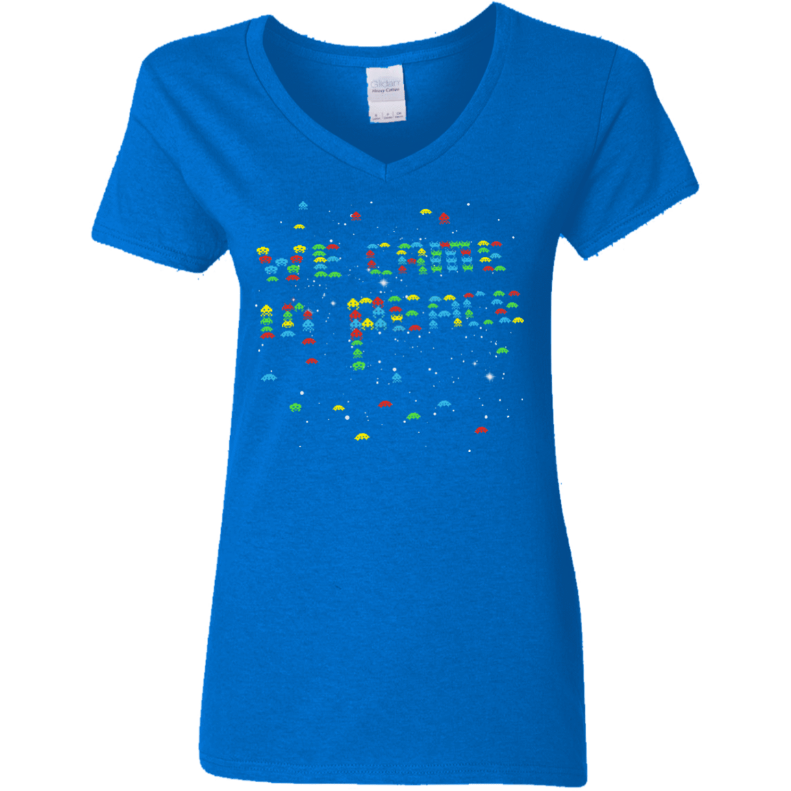 T-Shirts Royal / S We came in peace Women's V-Neck T-Shirt