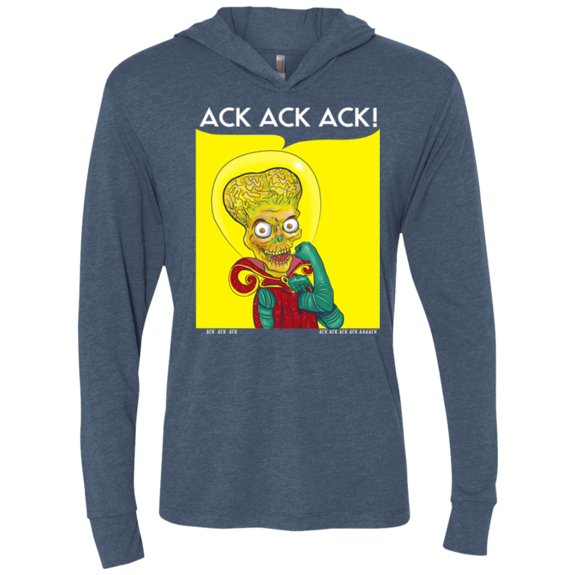 T-Shirts Indigo / X-Small We Can Ack Ack Ack Triblend Long Sleeve Hoodie Tee