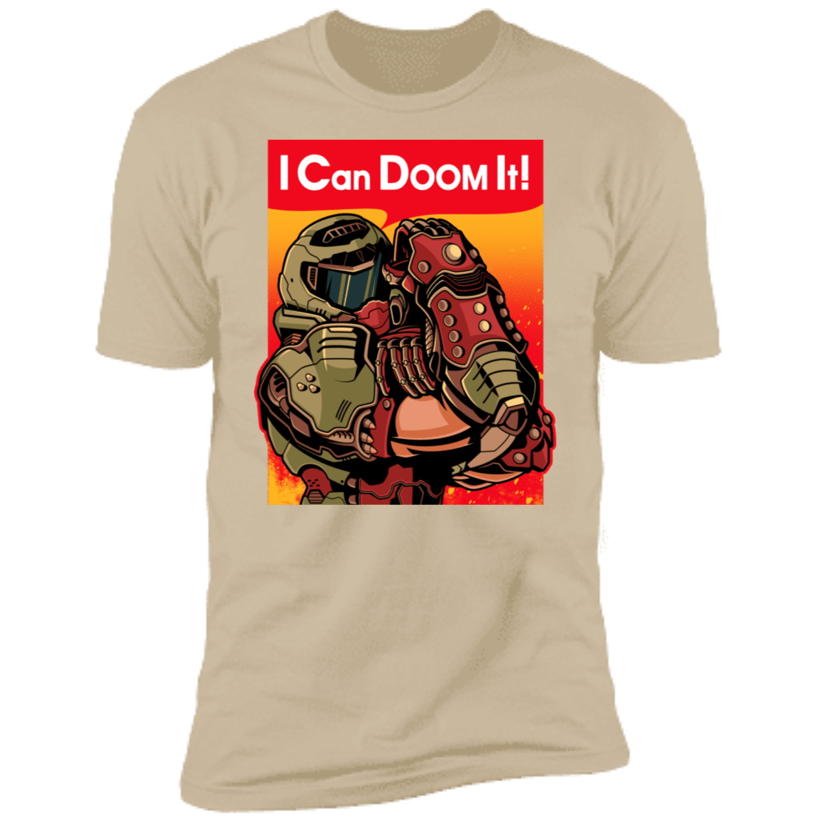 T-Shirts Sand / S We Can Doom It Men's Premium T-Shirt