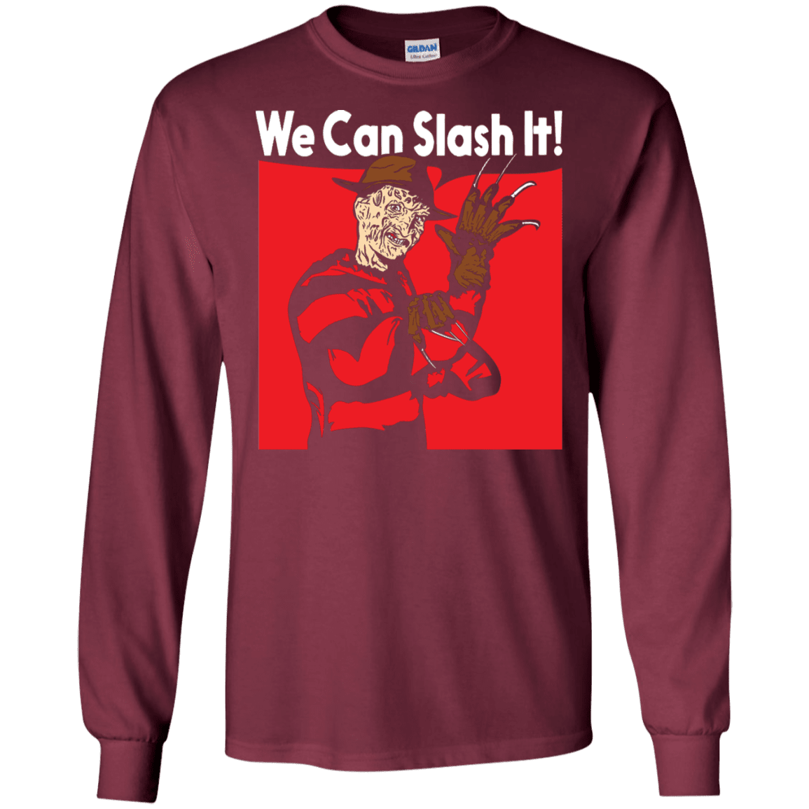 T-Shirts Maroon / S We Can Slash It! Men's Long Sleeve T-Shirt