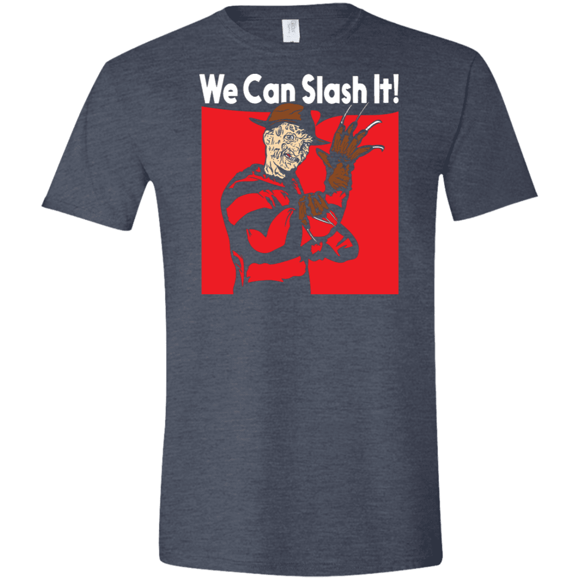 T-Shirts Heather Navy / S We Can Slash It! Men's Semi-Fitted Softstyle