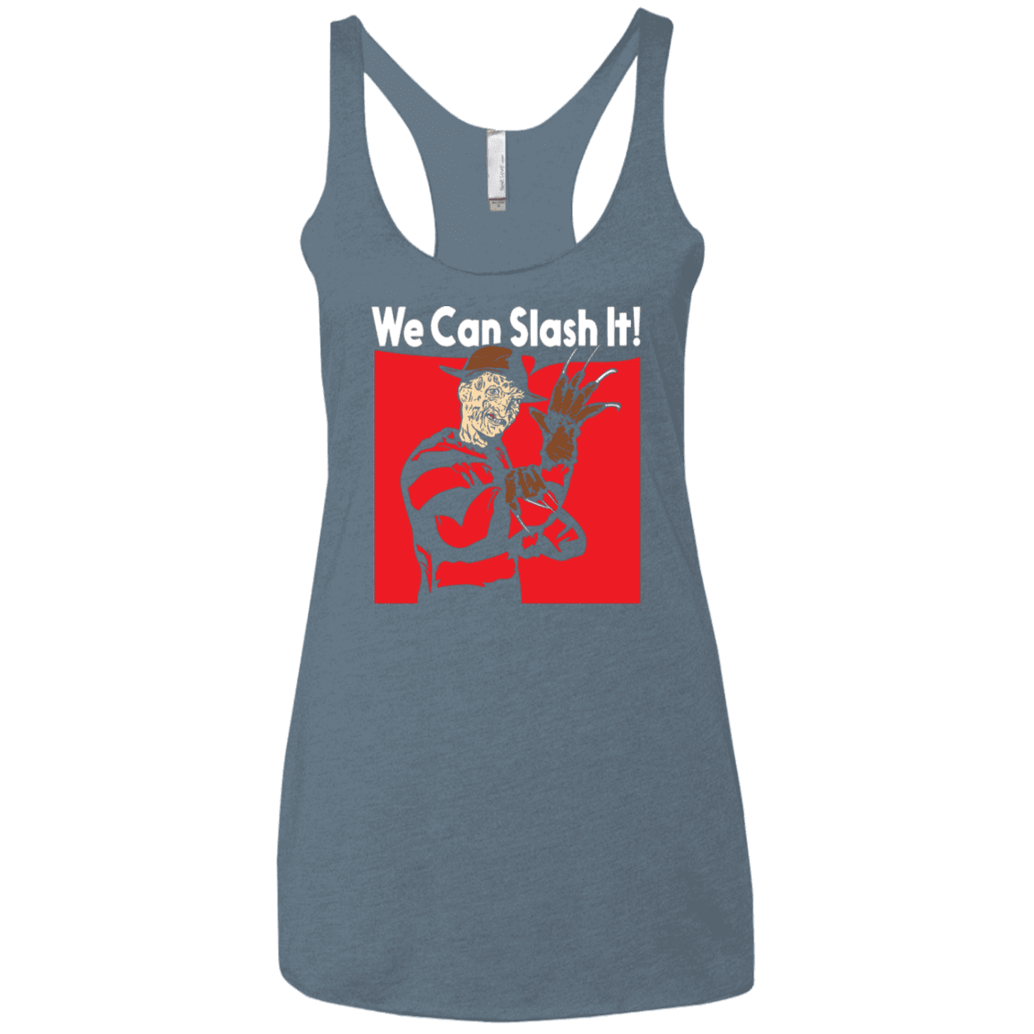 T-Shirts Indigo / X-Small We Can Slash It! Women's Triblend Racerback Tank
