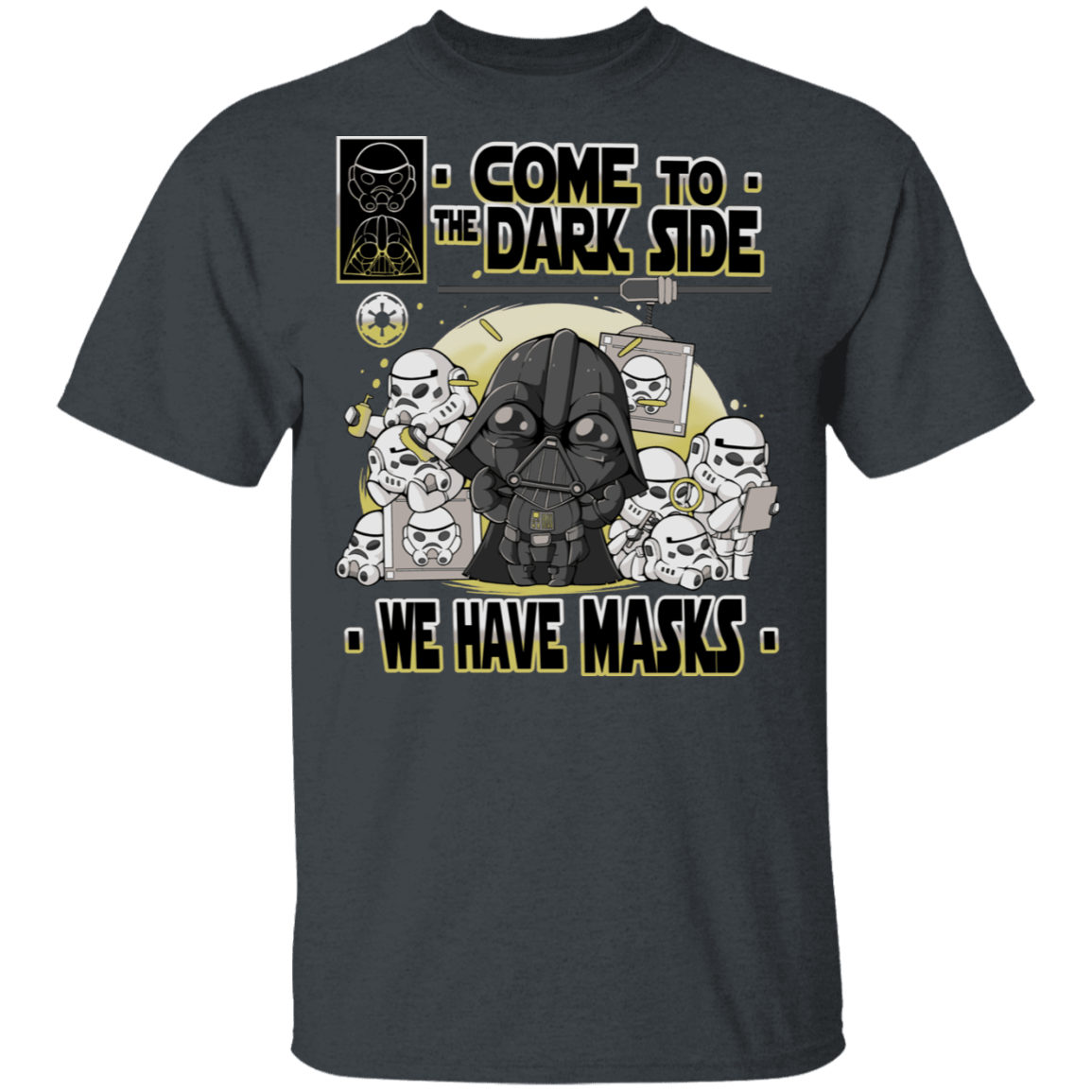 T-Shirts Dark Heather / S We Have Masks T-Shirt