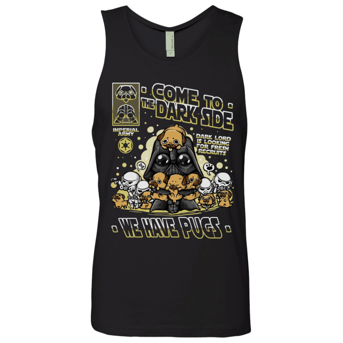 T-Shirts Black / S We Have Pugs Men's Premium Tank Top