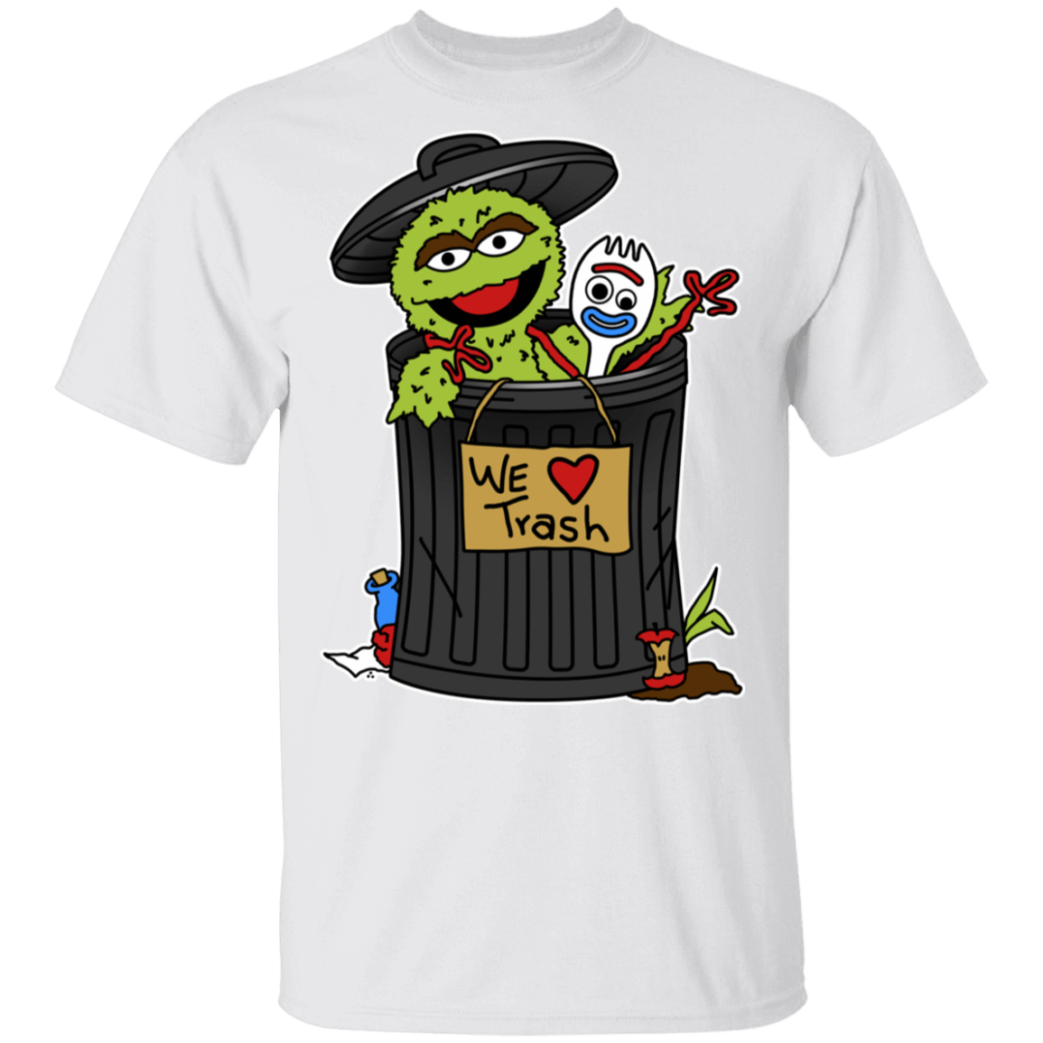 T-Shirts White / S We Love Trash T-Shirt