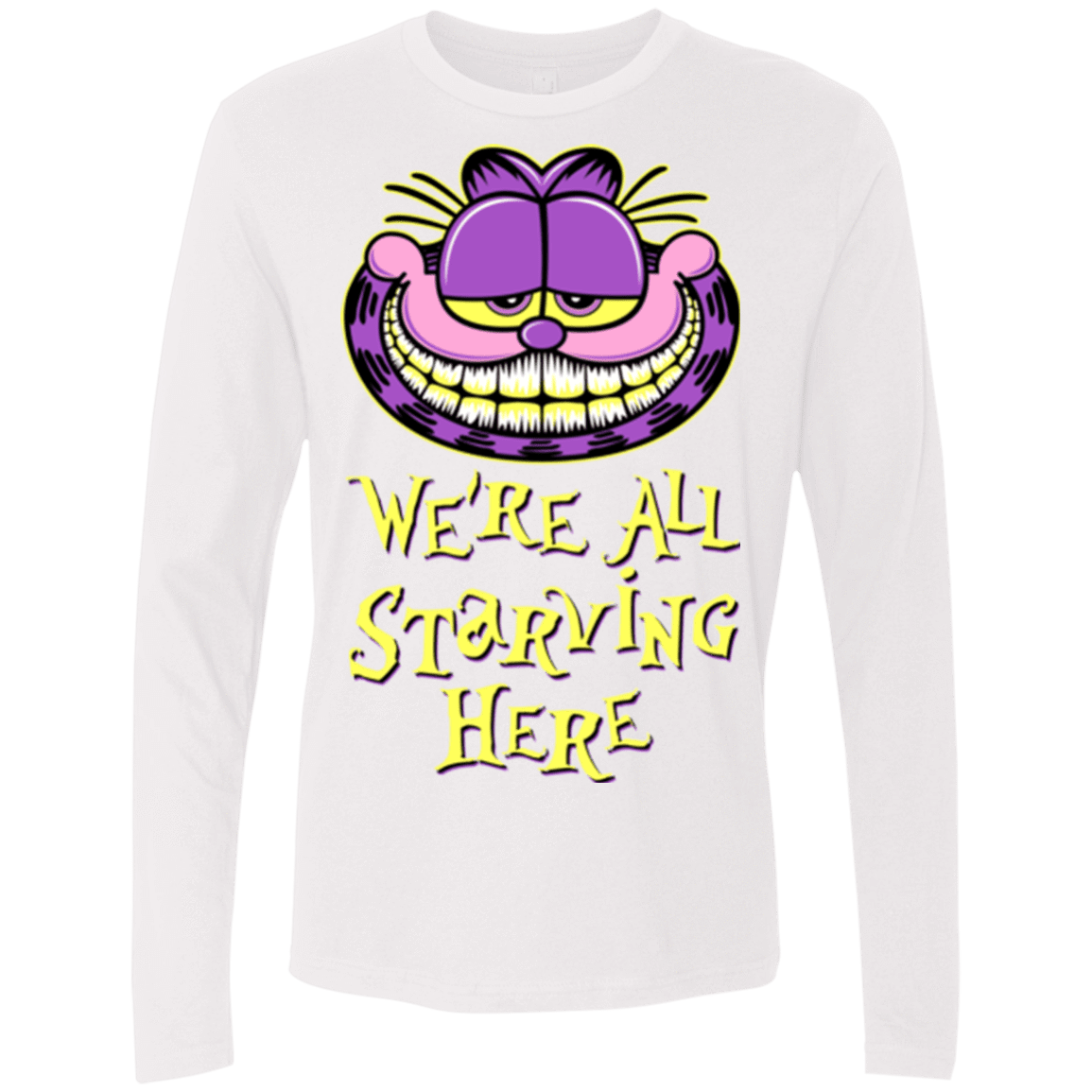 T-Shirts White / Small We're all starving Men's Premium Long Sleeve
