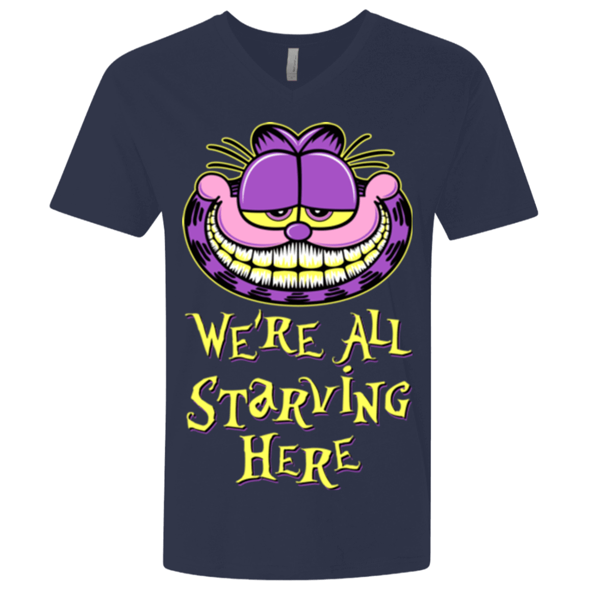 T-Shirts Midnight Navy / X-Small We're all starving Men's Premium V-Neck