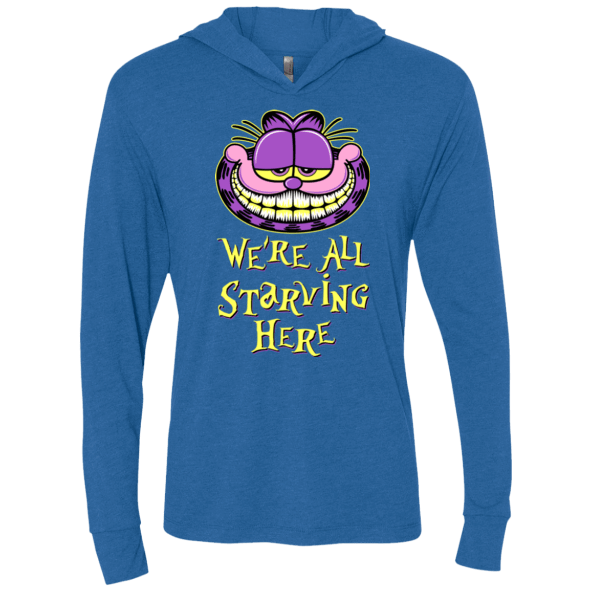 T-Shirts Vintage Royal / X-Small We're all starving Triblend Long Sleeve Hoodie Tee