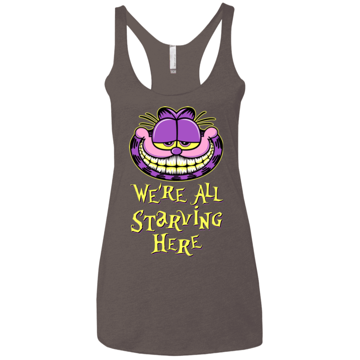 T-Shirts Macchiato / X-Small We're all starving Women's Triblend Racerback Tank