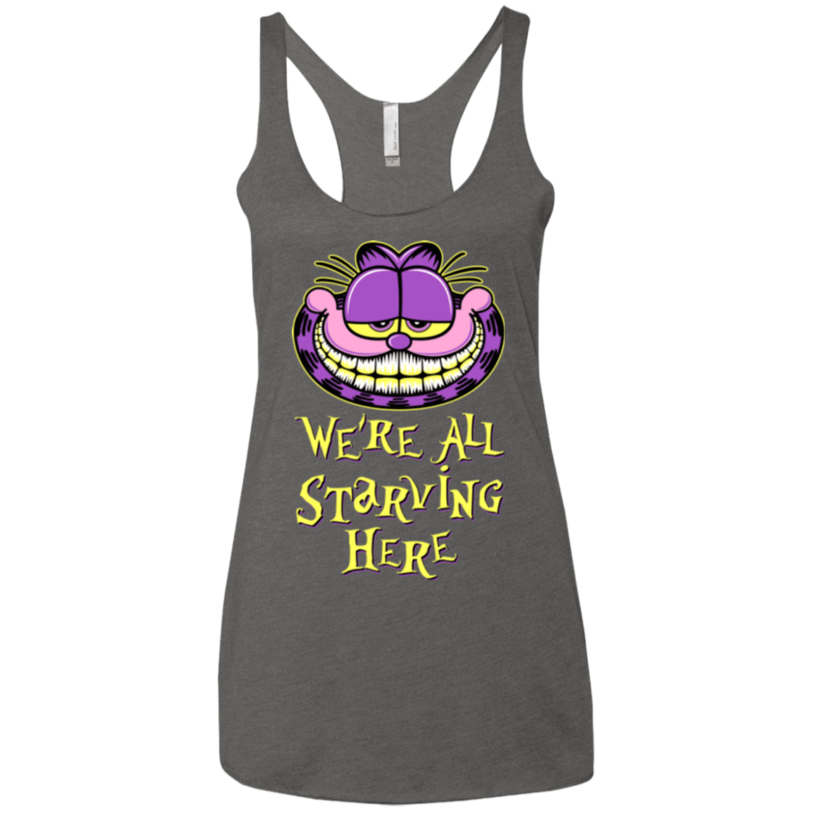 T-Shirts Premium Heather / X-Small We're all starving Women's Triblend Racerback Tank