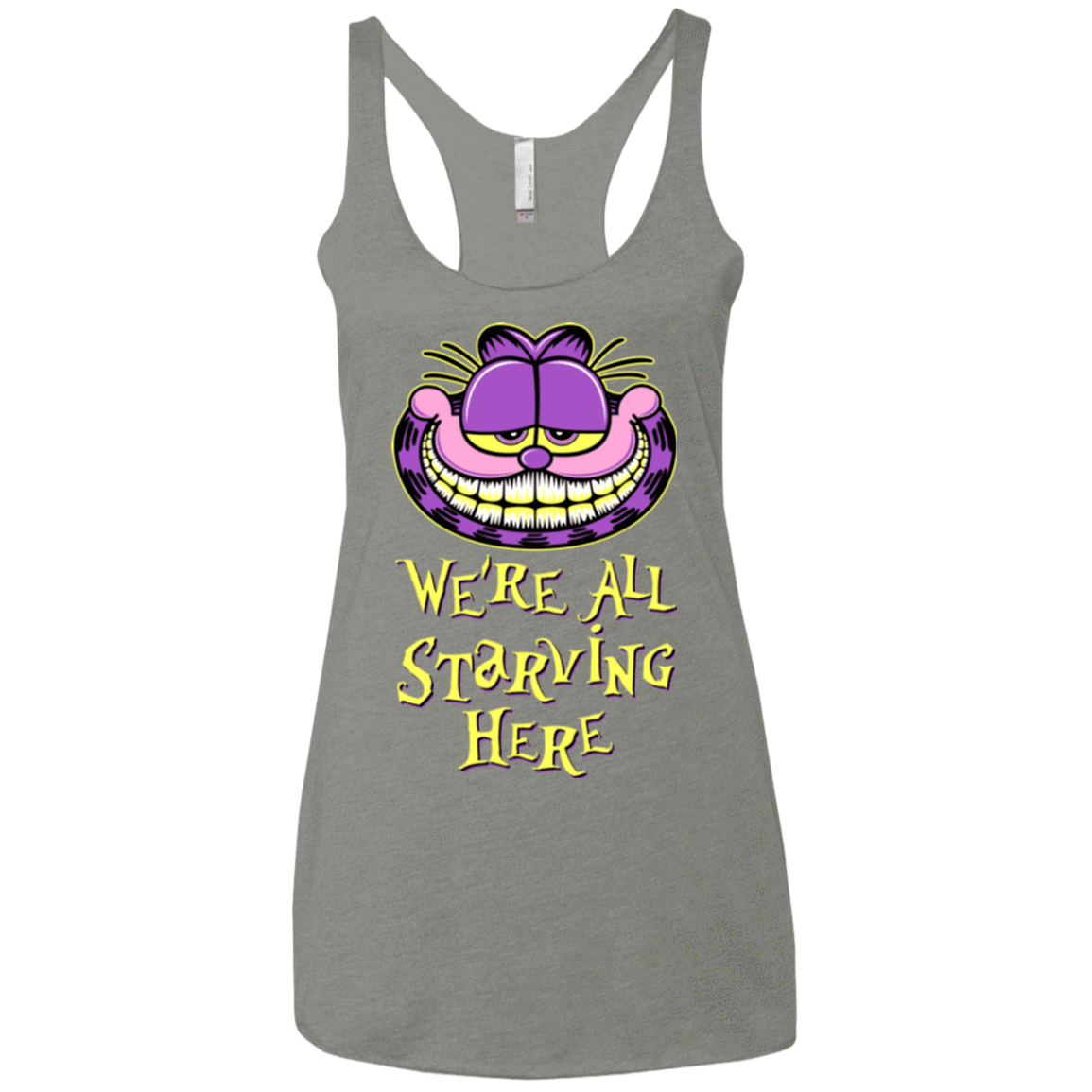 T-Shirts Venetian Grey / X-Small We're all starving Women's Triblend Racerback Tank