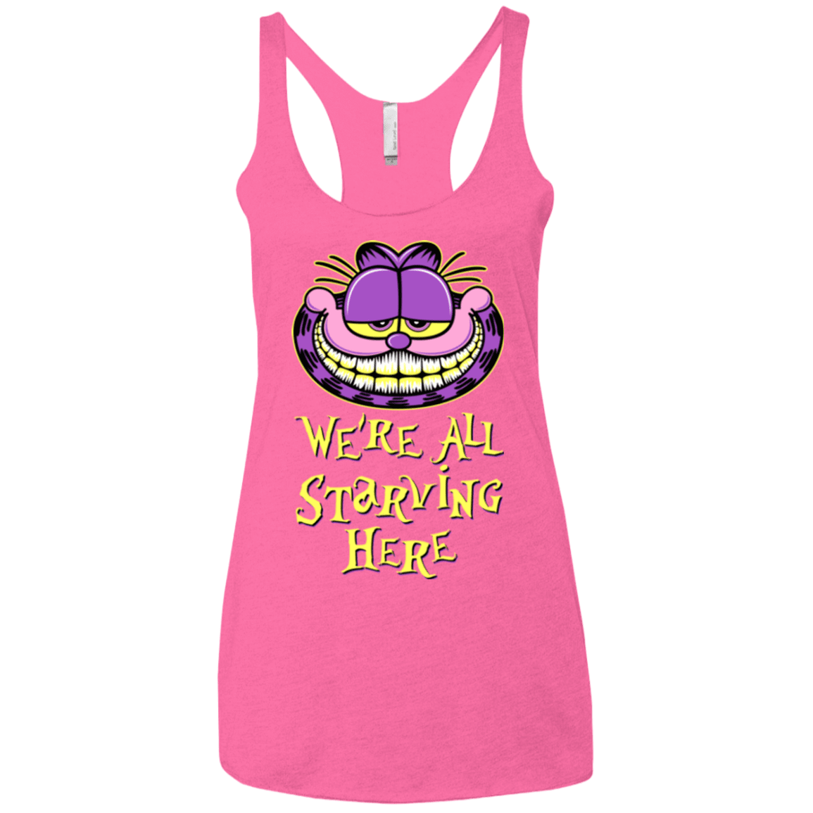 T-Shirts Vintage Pink / X-Small We're all starving Women's Triblend Racerback Tank
