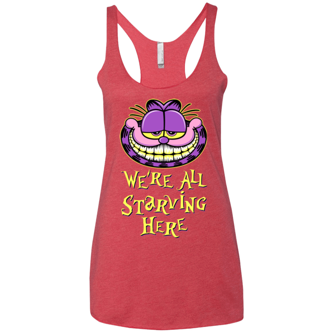 T-Shirts Vintage Red / X-Small We're all starving Women's Triblend Racerback Tank