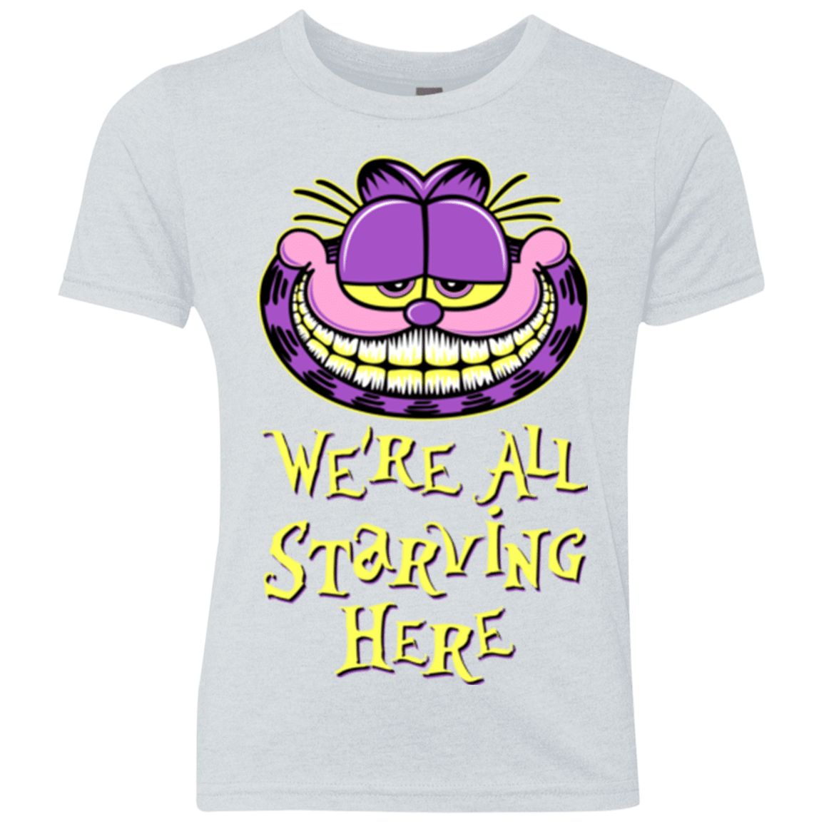 T-Shirts Heather White / YXS We're all starving Youth Triblend T-Shirt