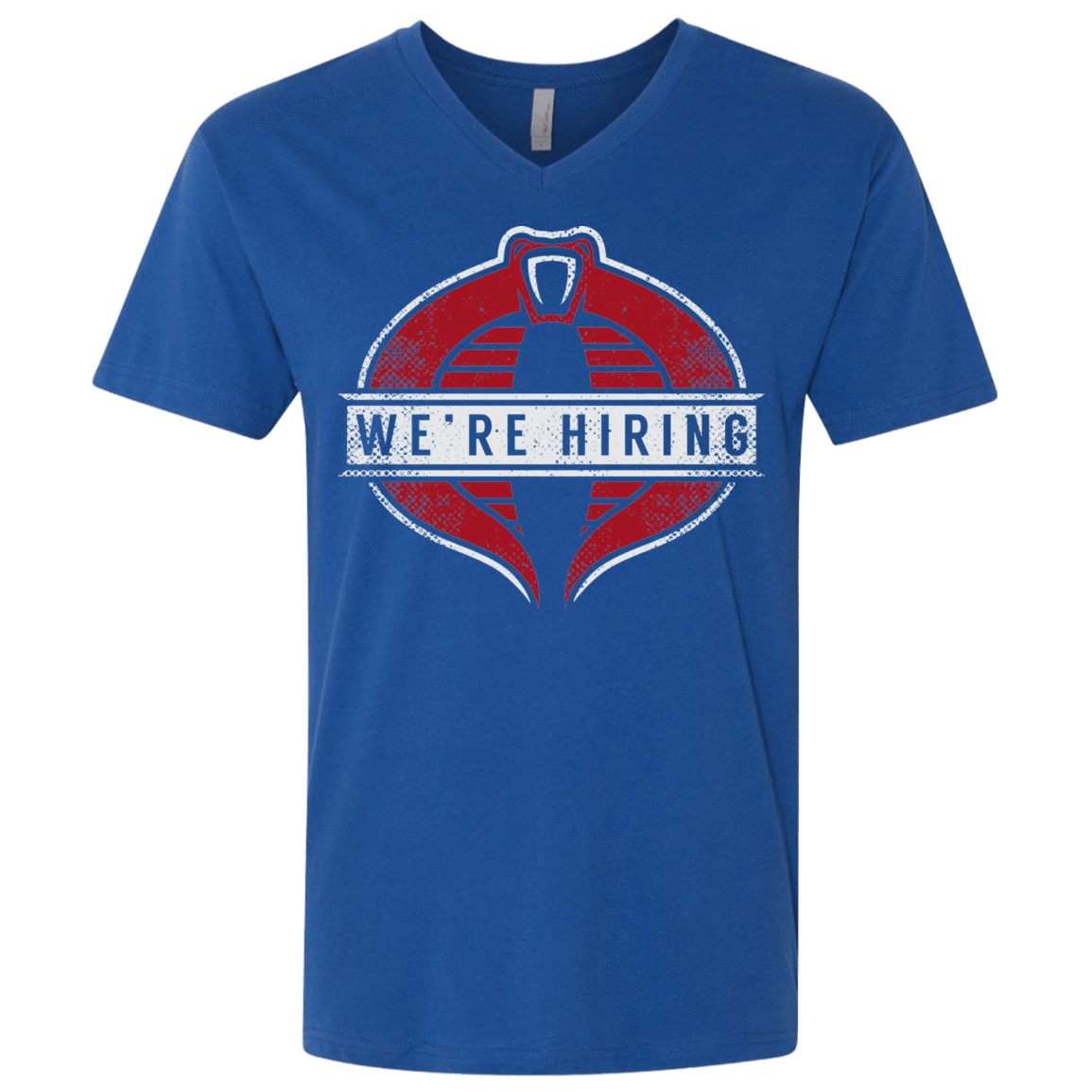 T-Shirts Royal / X-Small We're Hiring Men's Premium V-Neck