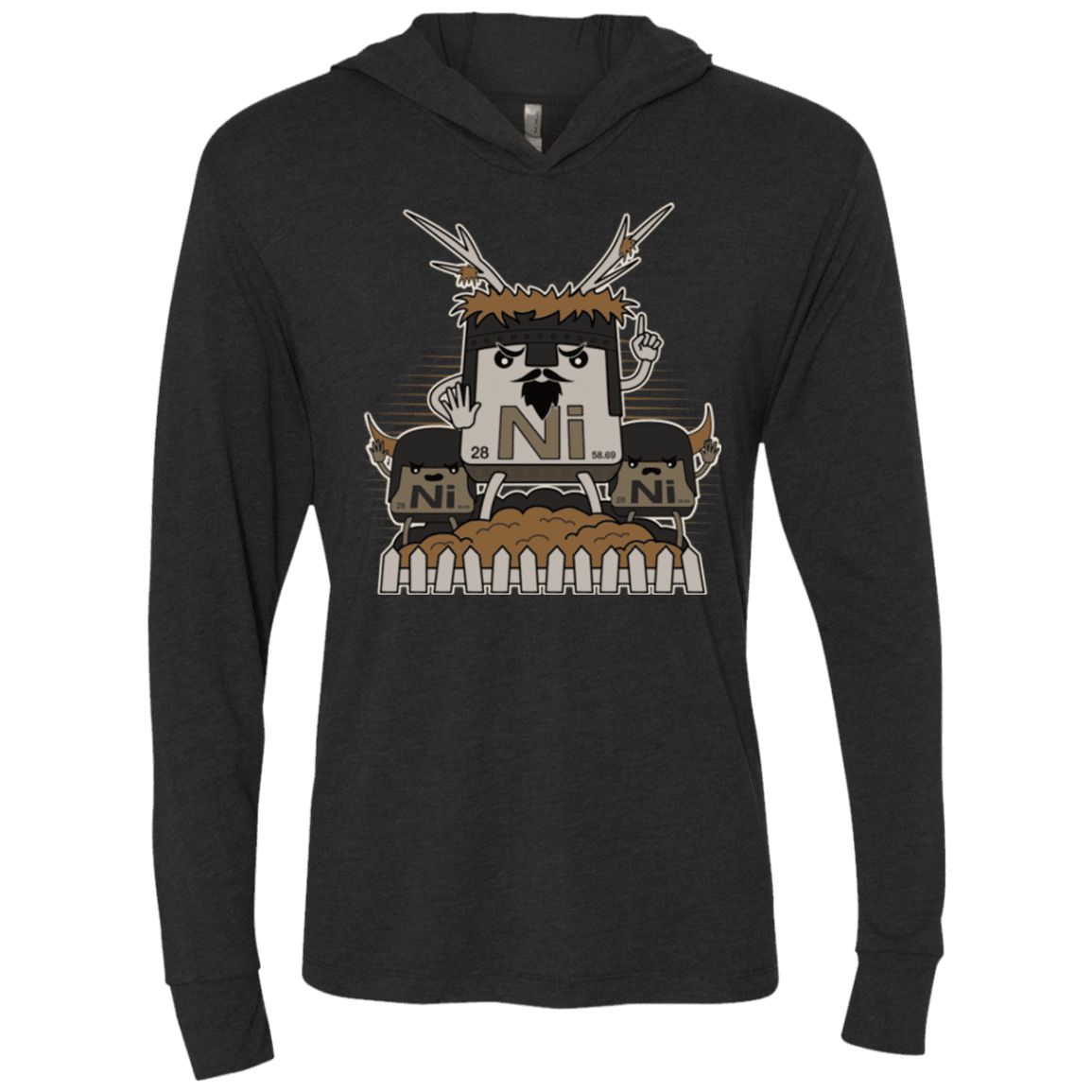 T-Shirts Vintage Black / X-Small We want chemistry Triblend Long Sleeve Hoodie Tee