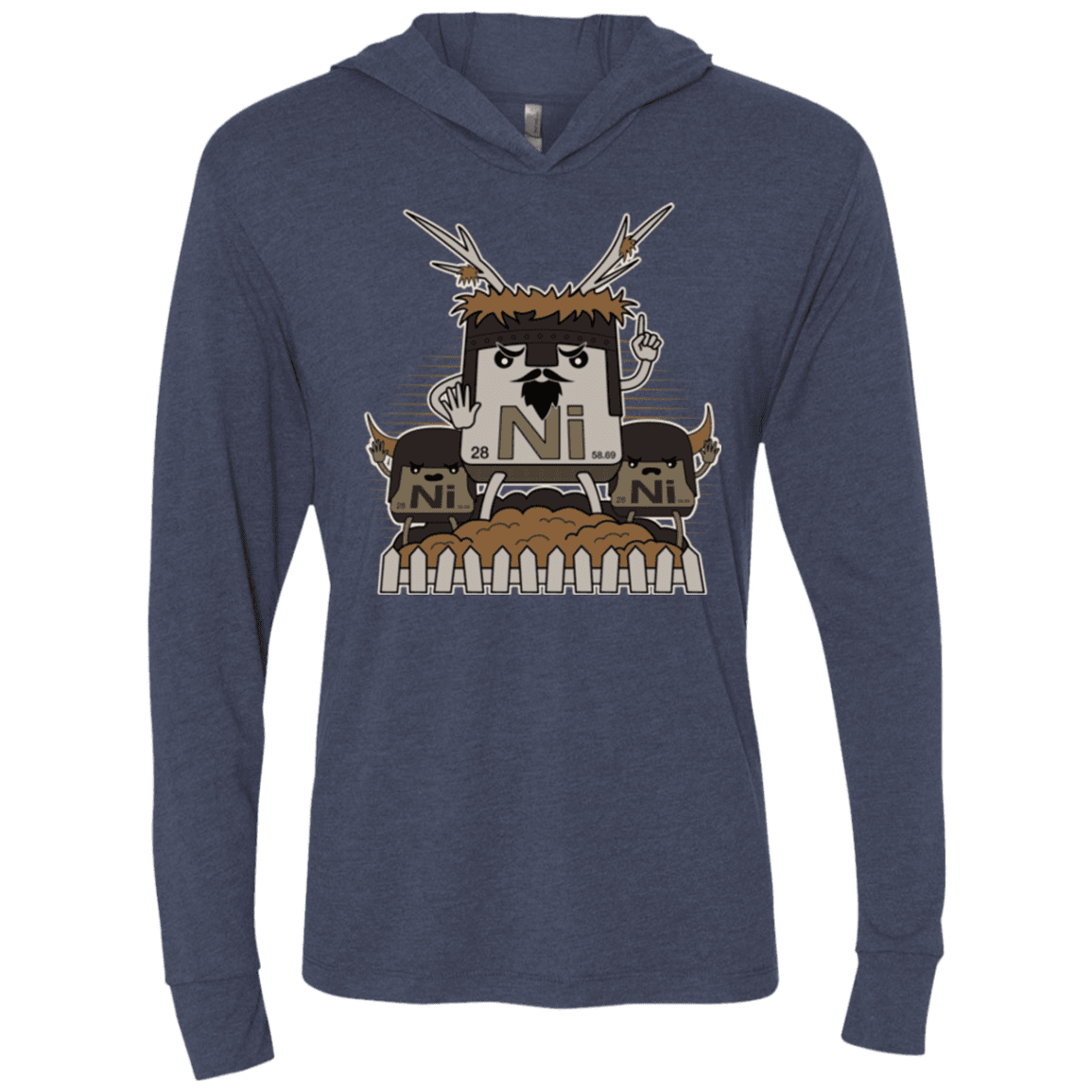 T-Shirts Vintage Navy / X-Small We want chemistry Triblend Long Sleeve Hoodie Tee