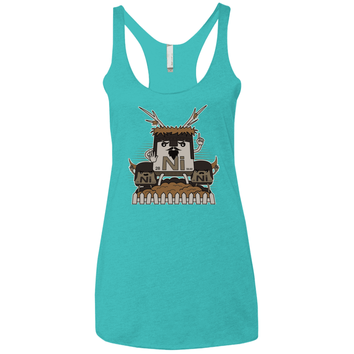 T-Shirts Tahiti Blue / X-Small We want chemistry Women's Triblend Racerback Tank