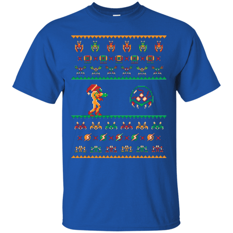 T-Shirts Royal / Small We Wish You A Metroid Christmas T-Shirt
