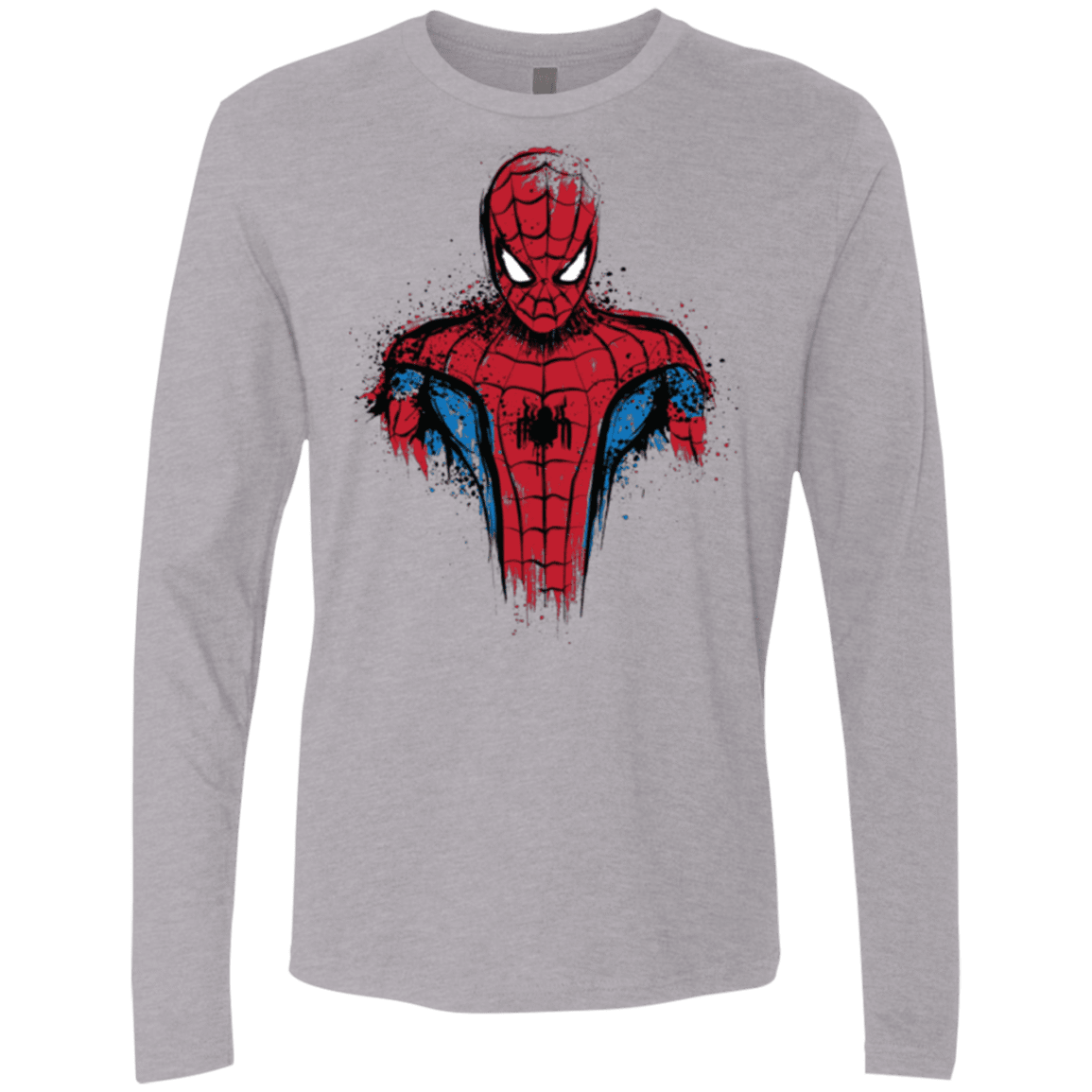 T-Shirts Heather Grey / Small Web warrior Men's Premium Long Sleeve