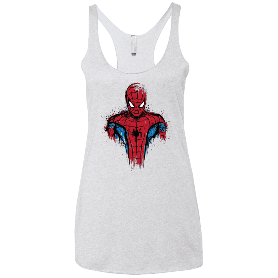 T-Shirts Heather White / X-Small Web warrior Women's Triblend Racerback Tank