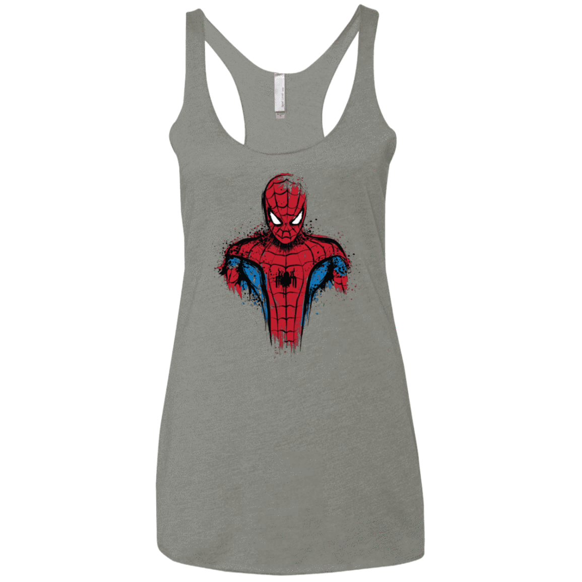 T-Shirts Venetian Grey / X-Small Web warrior Women's Triblend Racerback Tank