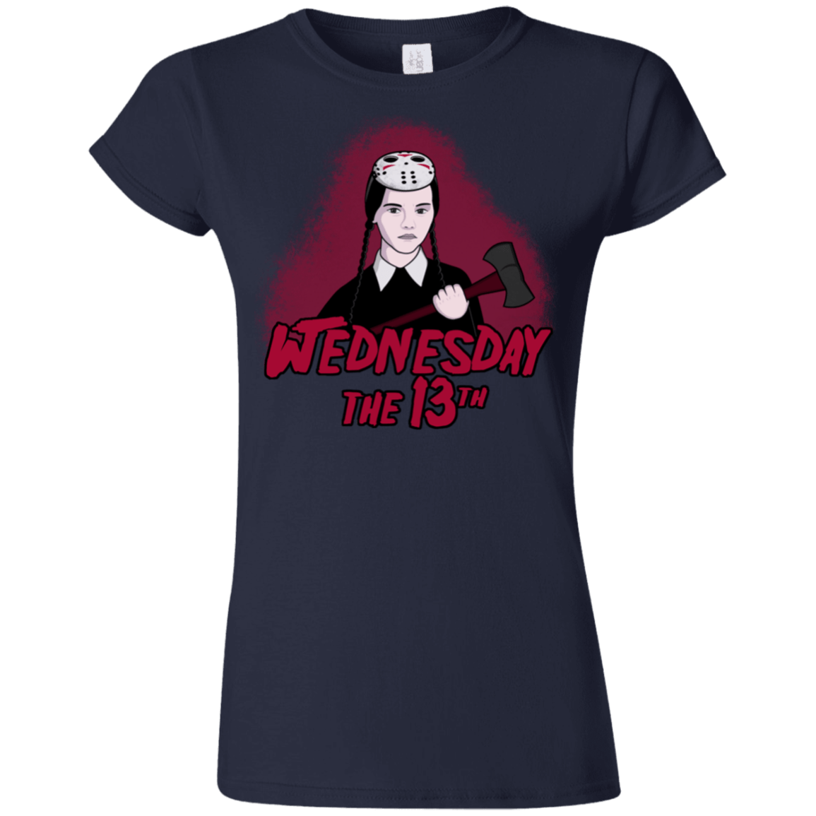 T-Shirts Navy / S Wednesday The 13th Junior Slimmer-Fit T-Shirt