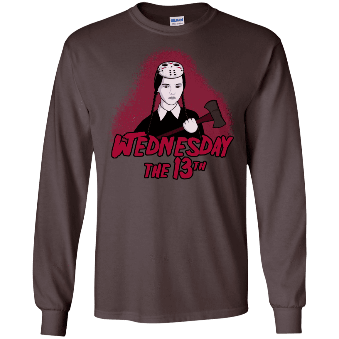 T-Shirts Dark Chocolate / S Wednesday The 13th Men's Long Sleeve T-Shirt
