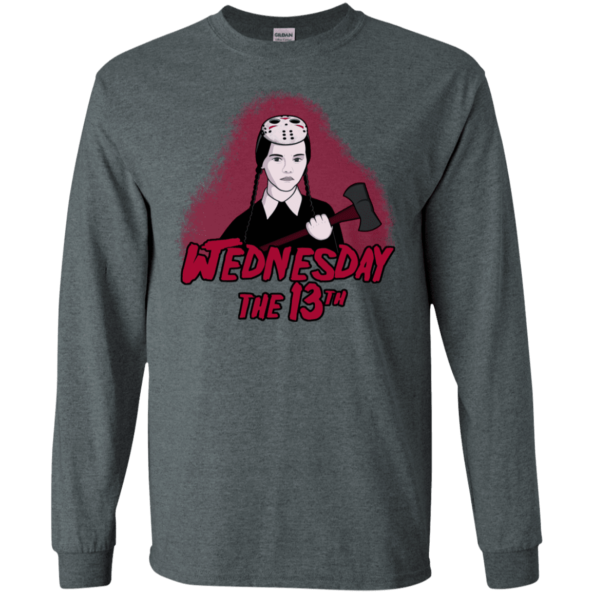 T-Shirts Dark Heather / S Wednesday The 13th Men's Long Sleeve T-Shirt