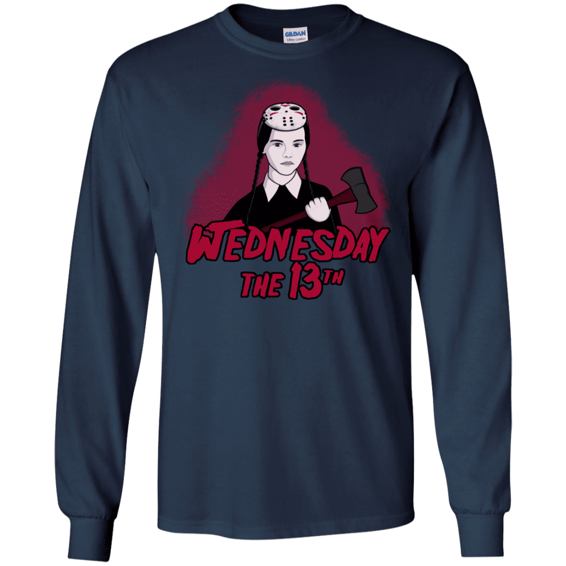 T-Shirts Navy / S Wednesday The 13th Men's Long Sleeve T-Shirt
