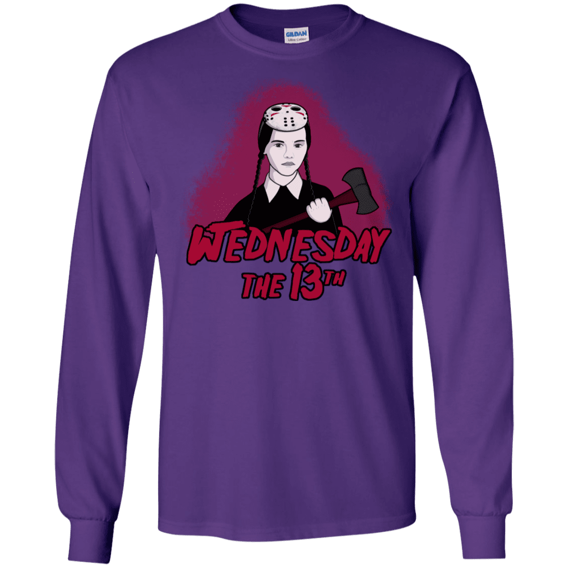 T-Shirts Purple / S Wednesday The 13th Men's Long Sleeve T-Shirt