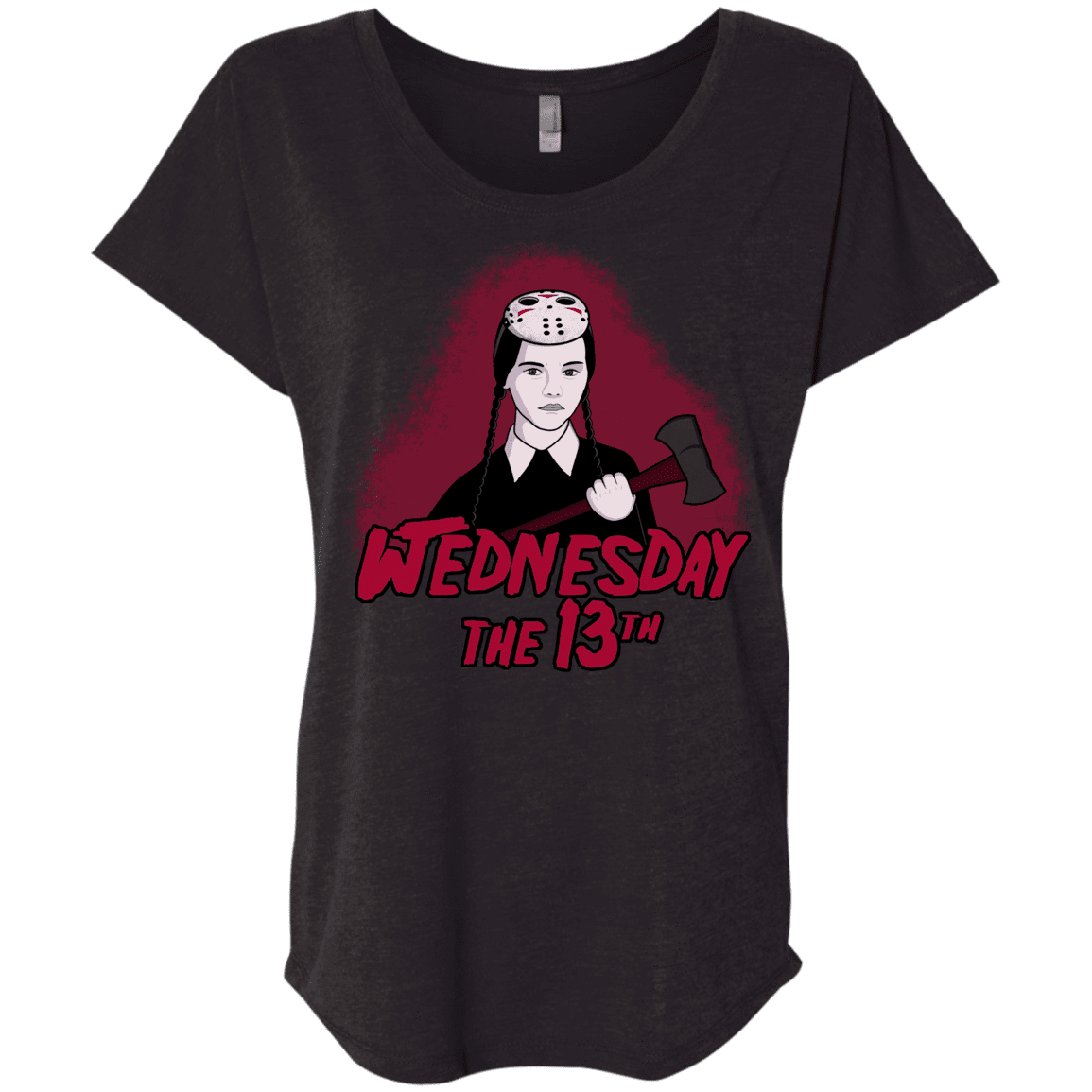 T-Shirts Vintage Black / X-Small Wednesday The 13th Triblend Dolman Sleeve